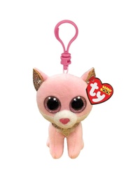 [35247] Ty Beanie Boos Clips - Fiona the Pink Cat