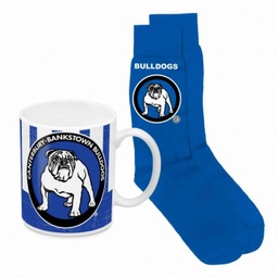 [NRL416NB] NRL Canterbury-Bankstown Bulldogs Heritage Mug & Sock Gift Pack