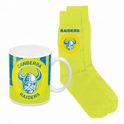 [NRL416NJ] NRL Canberra Raiders - Heritage Mug and Sock Gift Pack