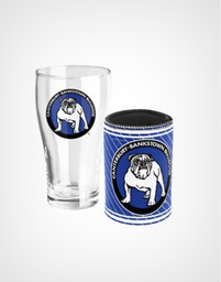[NRL416QB] NRL Canterbury Bulldogs - Heritage Pint and Can Cooler Gift Pack