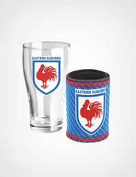 [NRL416QK] NRL Sydney Roosters- Heritage Pint and Can Cooler Gift Pack