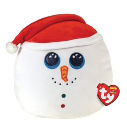 [39309] Flurry the Snowman 10" - Ty Squishy Beanies (Squish-A-Boos)