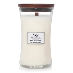 [WW93062] White Tea & Jasmine Large - WoodWick Candle