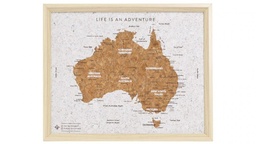 [TVB06] Travel Board Australia Map Desk - Splosh