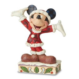 [6002842] Jim Shore Disney Traditions - Mickey Christmas Figurine