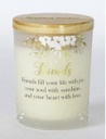 Scented Wishes Candle in Glass Jar Friends - Arton Giftware