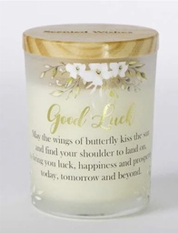 [SS688700-GL] Scented Wishes Candle in Glass Jar Good Luck - Arton Giftware