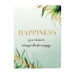 [ELG025-2416] Elegant Greenery Happiness Ceramic Magnet - Splosh