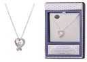 2 Tone Heart Necklace - Equilibrium Jewellery