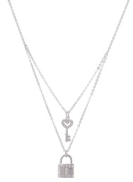 [54139] Love Lock Double Necklace - Equilibrium