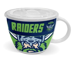 [NRL020ZJ] NRL Canberra Raiders Soup Mug With Lid