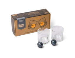 [GEN646AU] Cocktail Tumbler & Whiskey Stones Set - Gentlemen's Hardware