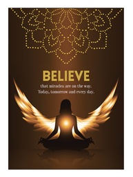 [A115] Believe Inspirational Card - Affirmations
