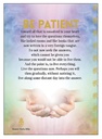 Be Patient Inspirational Card - Affirmations