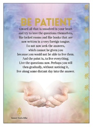 [A122] Be Patient Inspirational Card - Affirmations