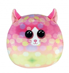 [39239] Ty Squish-A-Boos - 10 " Sonny Pink Pattern Cat
