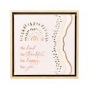 Desert Dunes Be Kind Framed Canvas 34X34 - Splosh