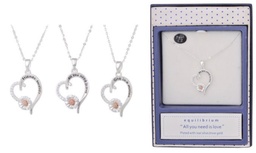 [54159] Sentiment Heart Necklace - Equilibrium Jewellery