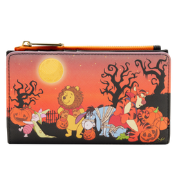 [LOUWDWA2230] Winnie the Pooh - Halloween Group Glow In The Dark Flap Purse - Loungefly