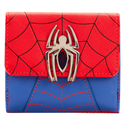 [LOUMVWA0174] Spiderman - Colour Block Flap Wallet - Loungefly