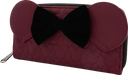 Disney - Minnie Mouse Maroon Quilted Purse - Loungefly