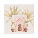 Modern Oasis Palm Ceramic Coaster