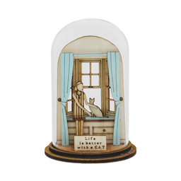 [A30764] Tiny Town - 8.5CM Cat Dome Figurine