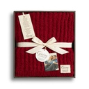 Demdaco Giving - 132x160cm/52x63" Ribbed Red Blanket