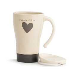 [1004470073] Demdaco Warm Heart - Rise & Shine Heart Travel Mug