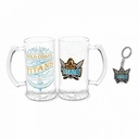 NRL Gold  Coast Titans Heritage Stein & Keyring Pack