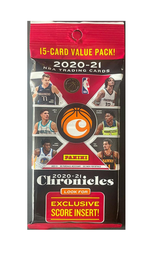 [2-12916-12] Panini Chronicles 2021-2022 NBA Basketball Trading Cards Fat Pack
