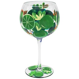 [20115] Hand Painted Stemmed Glass Limes