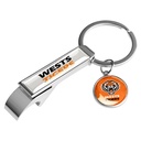 NRL Wests Tigers Bottle Opener Keyring