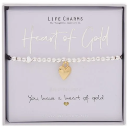 [20241] Heart of Gold - Life Charms Bracelet