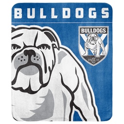 [NRL625AB] NRL Canterbury-Bankstown Bulldogs Fleece Blanket