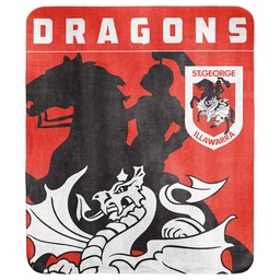 [NRL625AD] NRL St. George Illawarra Dragons Fleece Blanket