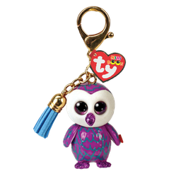 [TY25054] Moonlight the Owl - Ty Mini Boos Clip