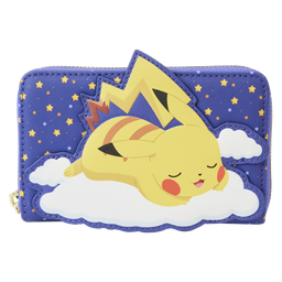[LOUPMWA0151] Pokémon Sleeping Pikachu & Friends Loungefly Zip Wallet