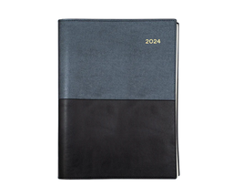 [145.V99-24] ​​Collins Vanessa 2024 Diary A4 Day To Page Black