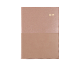 [345.V49-24] ​​Collins Vanessa 2024 Diary A4 Week To View Rose Gold