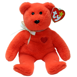 [TY41305] Valentino II The Bear w/Heart Regular - Ty Beanie Babies