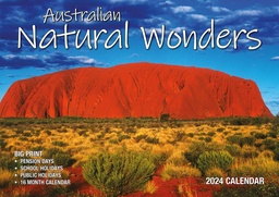 [BP420] ​Australian Natural Wonders Big Print 2024 Calendar