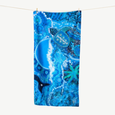 Turtle Moon Beach Towel - Destination Label