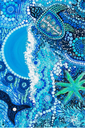 Turtle Moon Tea Towel - Destination Label