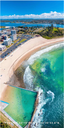 Forster Shores beach towel - Destination label