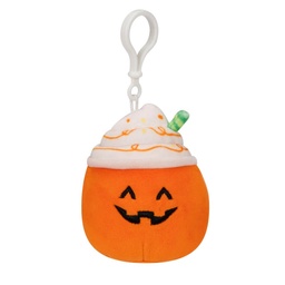 [SQCP00154] Lester the Pumpkin Spice Latte 3.5" Halloween Squishmallows Clip Ons