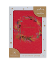 Hallmark Charity Boxed Christmas Cards (Pack of 10) - Christmas Wreath