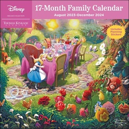 [AM83645] ​Disney Dreams Collection By Thomas Kinkade Studios 17 Month Calendar