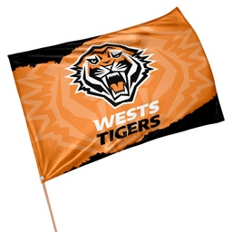 [NRL489AN] NRL Wests Tigers Game Day Flag