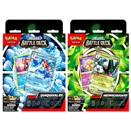 [290-85258] Pokémon Cards TCG Battle Deck Deluxe Meowscarade or Quaquaval Ex